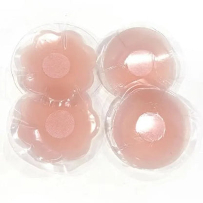 12pcs Women Invisible Nipple Cover Stickers Self-adhesive Chest Breast Petals Silicone Lift Up Paddings Reusable Patch Bra Pads