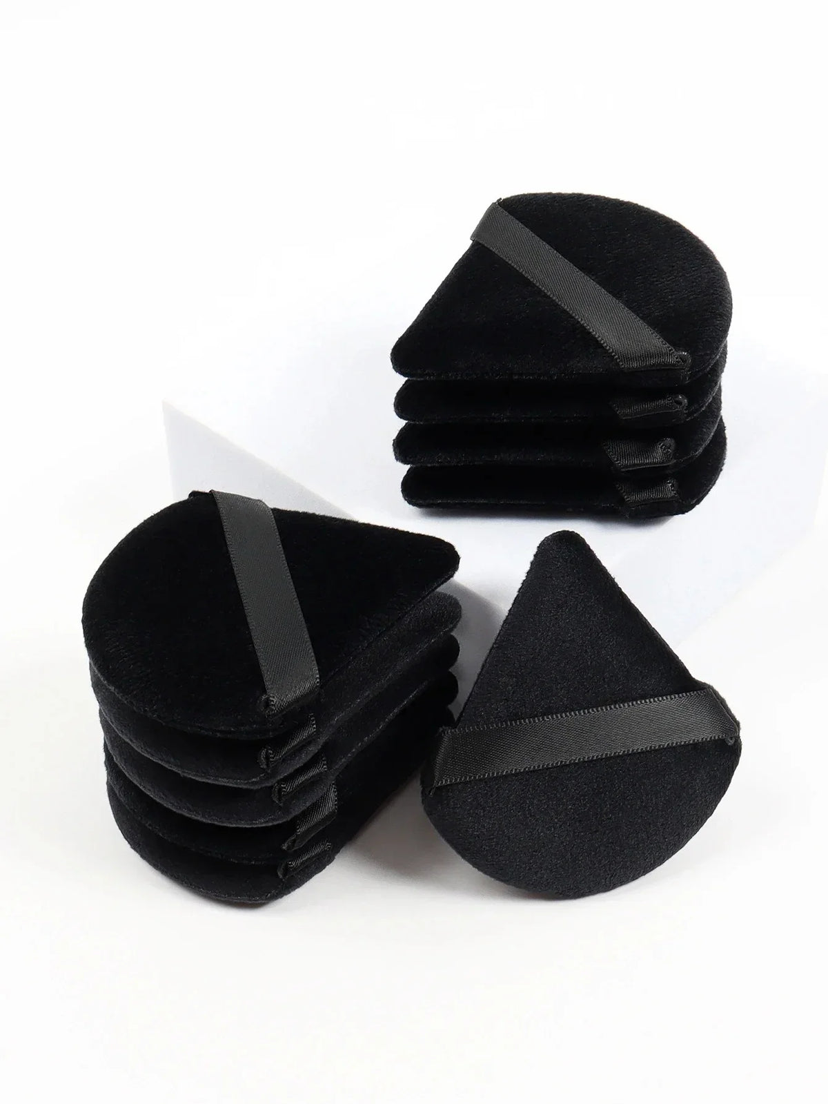 Triangle Powder Puff Facial Makeup Sponge Soft Velvet Cosmetics Puff Black Mixer Beauty Foundation Make-Up Sponge Makeup Access