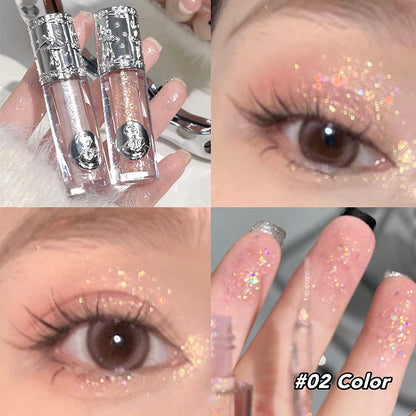 ART VALUE Glitter Liquid Eyeshadow Pearly Shimmer Highlighter Lasting Fine Shiny Pink Eyeshadow Charming Eye Makeup Illuminator
