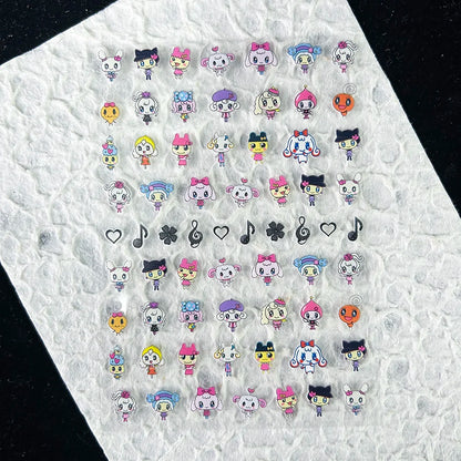 Cute Y2k Stytle Pvc Ancient Small Animals Adhesive Stickers Nail Art Waterproof Diy Charms Loptop Phone Case Scrapbook Sticker