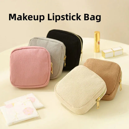 Fashion Mini Makeup Lipstick Bag Travel Organizer Bags Sanitary Napkins Case Small Pouch Cosmetic Storage Pouch Women