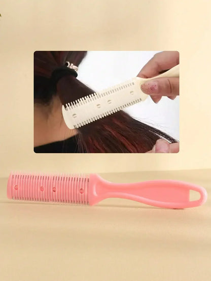 Double-Sided Double Blade Barber Comb, 1pc Thinning Razor Comb, Thinning Comb, Slim Hair Trimming Comb, With Thin