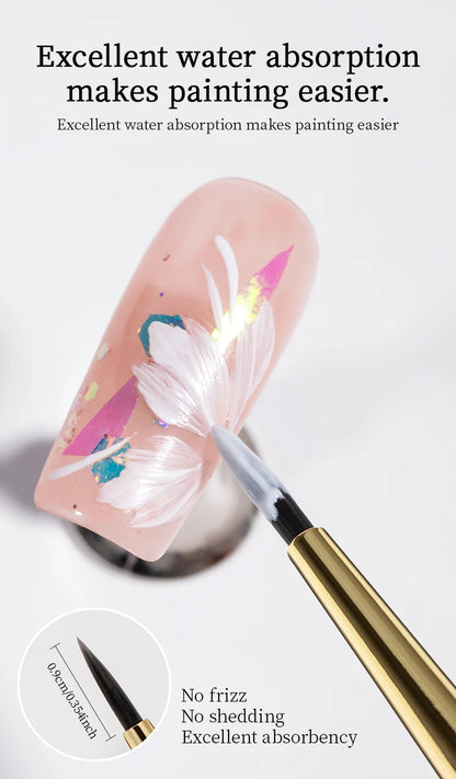 QINGNENGLIANG Nail Art Brush Painting Drawing Pen for Lines Grid Flower Butterfly DIY Multifunctional Manicure Design Tool