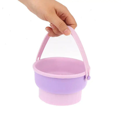 3-In-1 Foldable Silicone Makeup Brush Cleaner Mat & Drying Rack Lightweight Portable Cosmetic Brush Cleaner for Business Trips