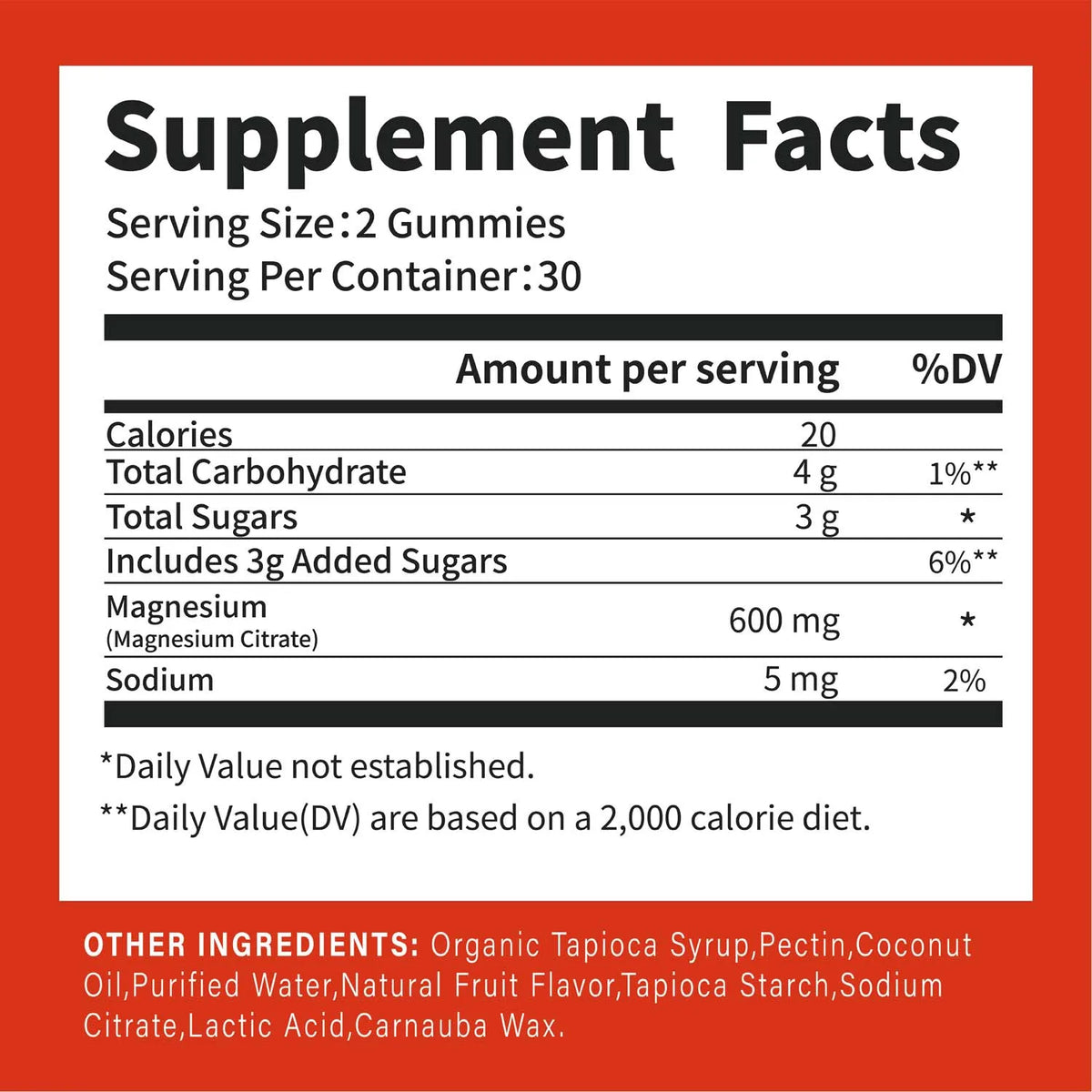 Magnesium Citrate Gummies - Promate Relaxation, Bone Health, Sleep, Heart Health, Nerves, Muscles, and Metabolism, 60 Gummy