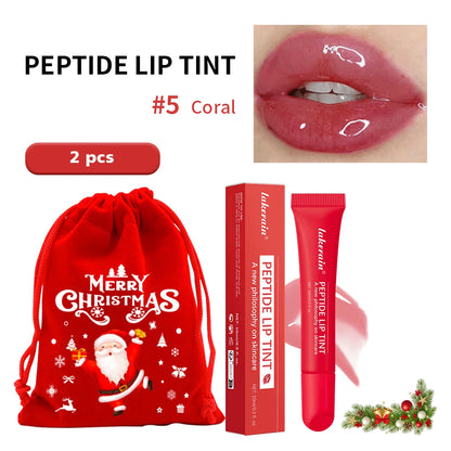 Christmas Gift Hydrating Lip Gloss Glitter Plumping Lipgloss High Shine Glass Finish Nude Colors Shiny Jelly Liquid Lipstick