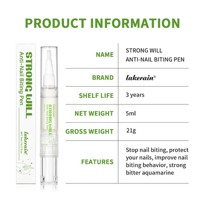 Lakerain Anti-bite Nail Pen Adult Children's Nail Protection Room Bite Bitter Nail Pen Quit Eating Finger Pen