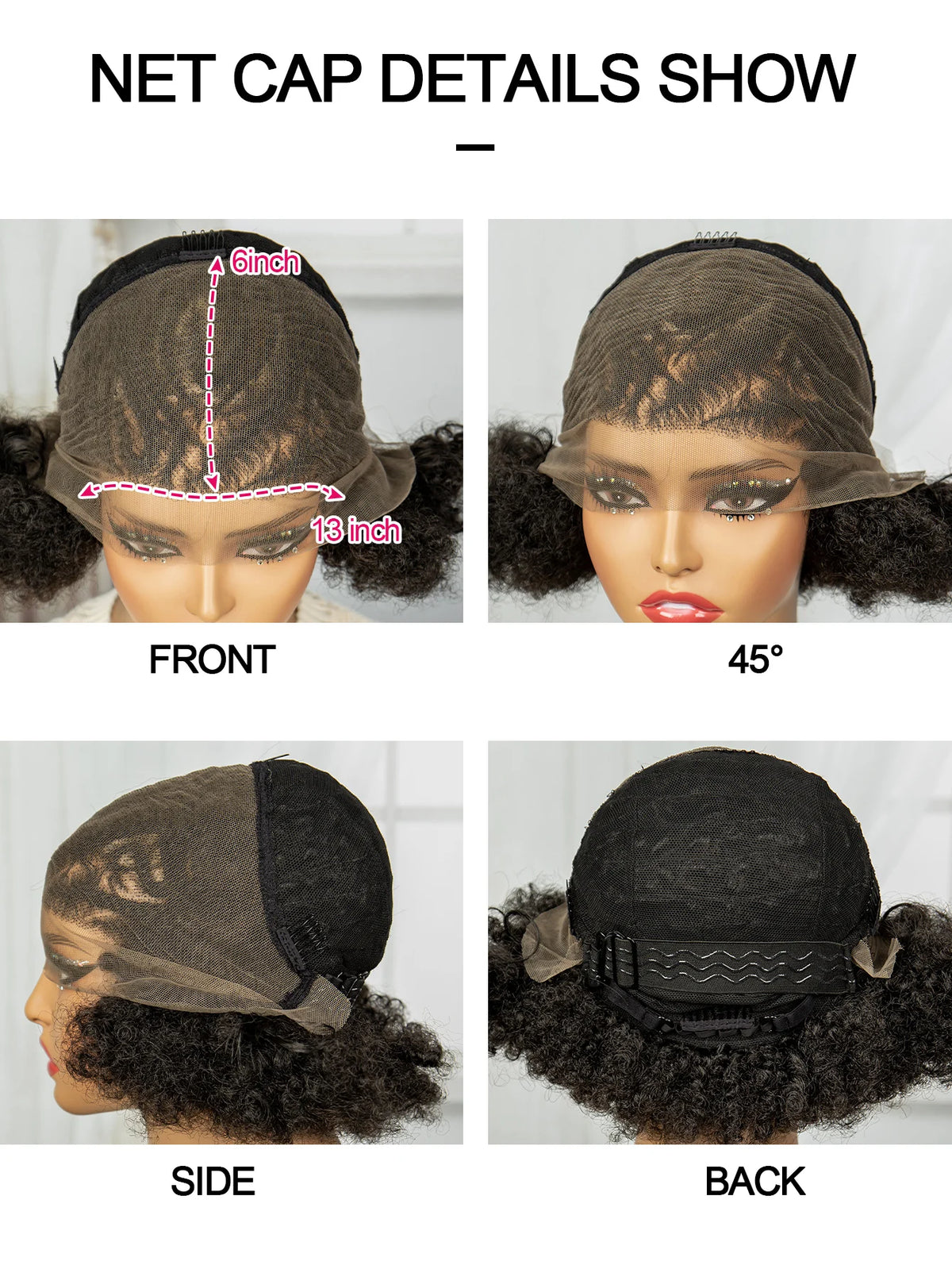 Synthetic Cornrow Braided Wig with Baby Hair 13x6 Lace Front Afro Kinky Curly Short Braids Transparent Lace Wig for Black Women