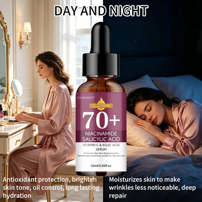 JUINHOU Niacinamide Hyaluronic Acid Face Serum Firms Deeply Hydrates Brightens Skin Improves Skin Elasticity for All Skin Types