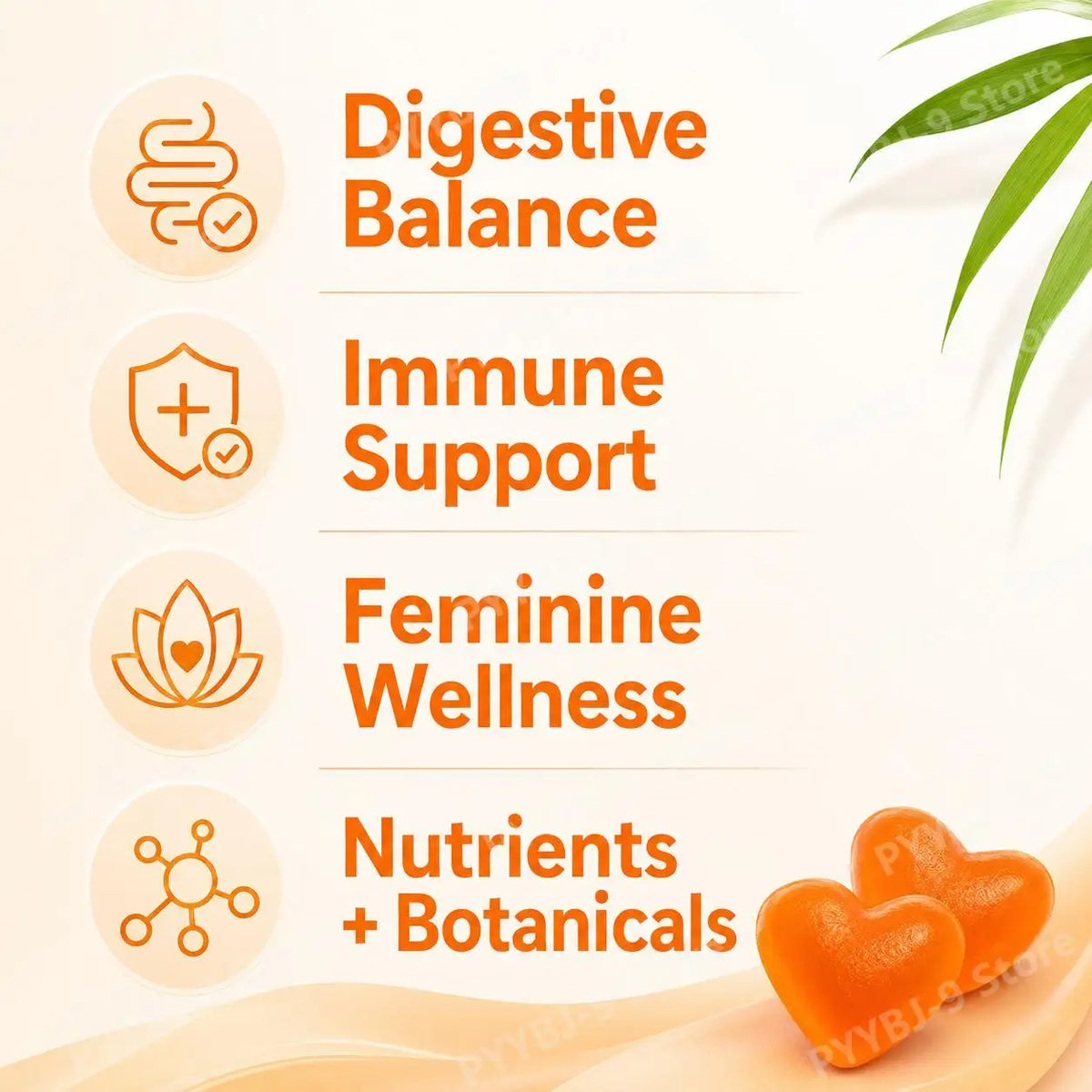 All Femme Chewable Feminine Wellness Support Gummies with Probiotics Prebiotics Hyaluronic Acid Vitamin B6 and Zinc 30 Gummies