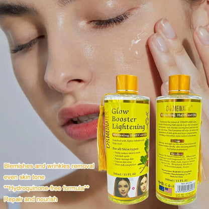 300ml Alpha Arbutin And Kojic Acid Brighten Serum Face & Body Moisturizer Nourishing Brighten Body Oil Body Face Skin Care