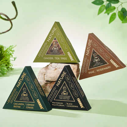 Platycarya Leaf Shampoo Soap, A Handmade, Moisturizing and Hydrating Shampoo Bar.