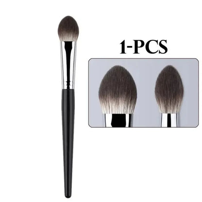 1/2Pcs Mini Peach Heart Blush Brush Small Flat Precise Face Brush Multi Use For Powder Cream Liquid Blush Beauty Makeup Tools