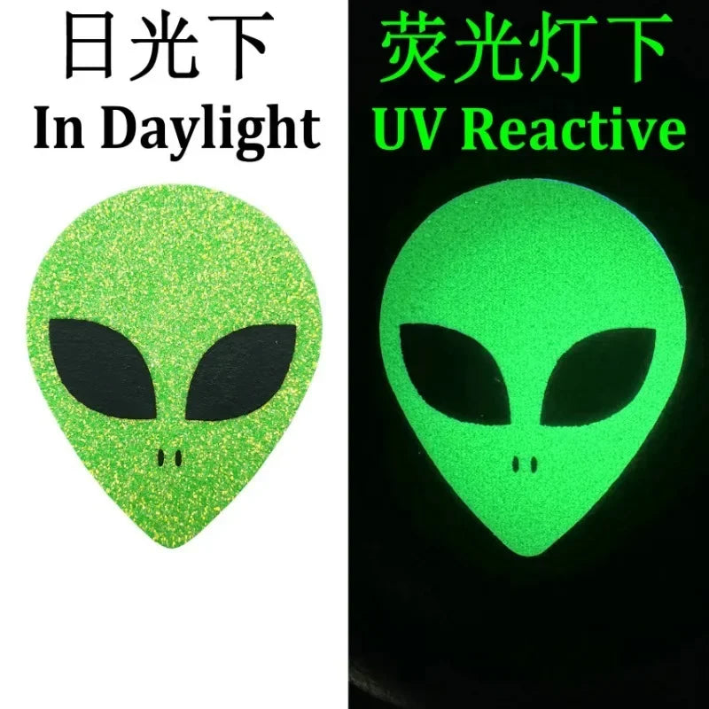 10 Pairs Invisible Disposable Breast Patch Clover Alien Women's Breast Lift Tape Chest Stickers Bar Nipple Covers