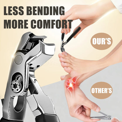 1Set Angle Head Nail Clippers Set for Thinck Ingrown Nail Stainless Steel Ingrown Toenail Clipper Nail Cutter Set Manicure Tool
