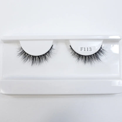 Natural Mink Lashes High Quality Fashion Classic Soft Full Strip Lashes Makeup 12mm Short Mink Eyelashes