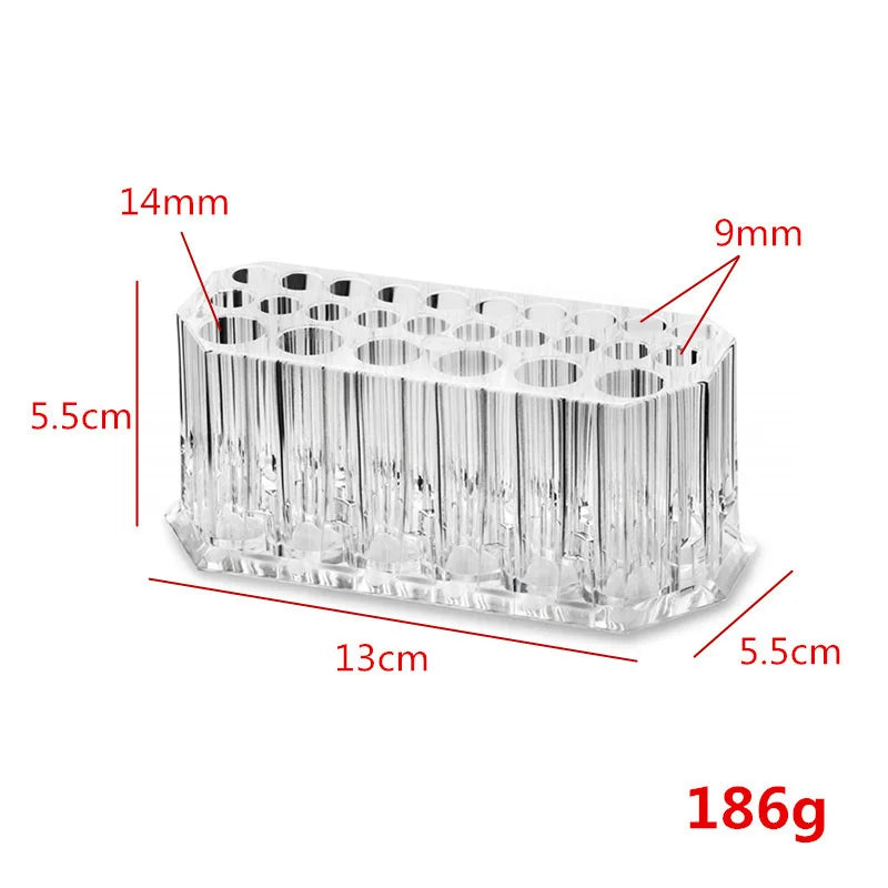 26 Holes Makeup Brush Holder Lipstick Holder Cosmetic Organizer Make up Brush Holder Storage Box Eye Brushes Display Rack Shelf