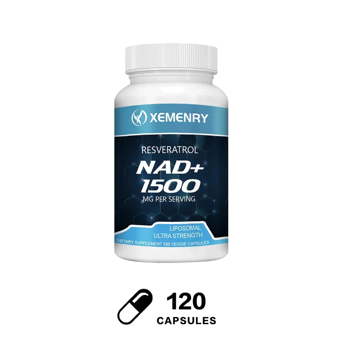 NAD+ Supplements - with Resveratrol - Natural Energy Supplement, Support Cell Health, Anti-aging, Enhance ImmunitySupplements