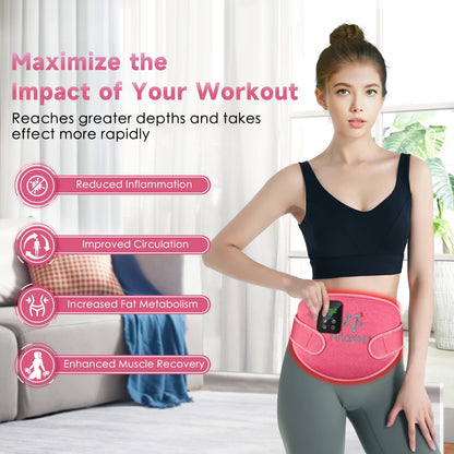 Astarexin 156 LEDs Red Light Infrared Therapy Menstrual Belt, Heating Pad for Period Cramps, Waist & Abdomen Pain Relief