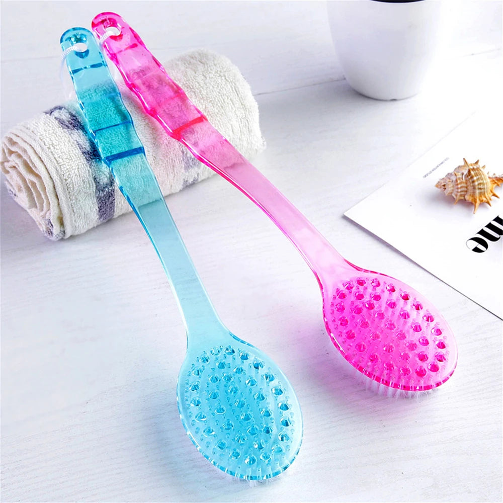 1pc Bath Shower Back Brush Long Handled Scrubber High Quality Body Bathroom Accessories Cleaning Tool
