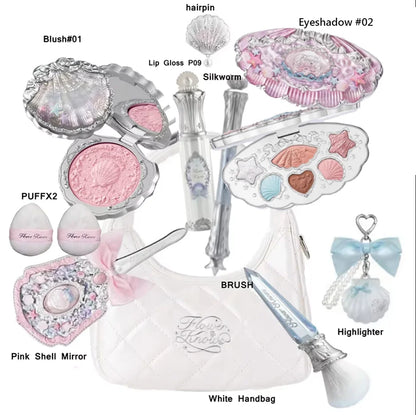 Flowerknows Makeup Set All In Flower Knows Little Angel Highlighter Powder Blush Strawberry Rococo Lip Gloss Perfume Kit