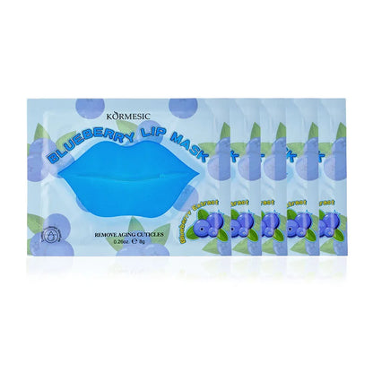 KORMESIC Fruit Moisturizing Lip Mask, Plump Lips Anti-Wrinkles, Nourishing Hydrating Lip Patches, Overnight Lip Care Treatment