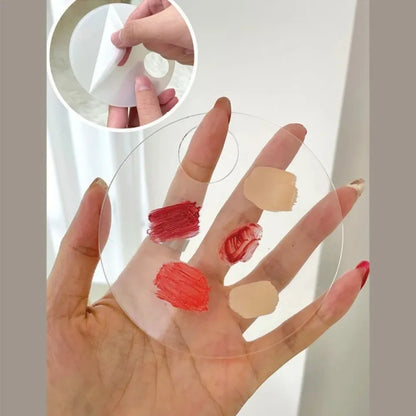 Durable Holes Acrylic Palette Eye shadow Mixing Cream Pigments Stainless Steel Mixing Tray Makeup Nail Art Manicure Tool