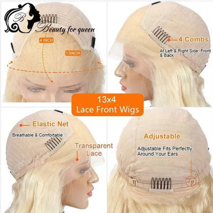 Voluminous Platinum Cherry Ombre Body Wave Wig Long Transparent 180 Density Soft Bouncy Baby Hair Glue And Go Premium Shiny