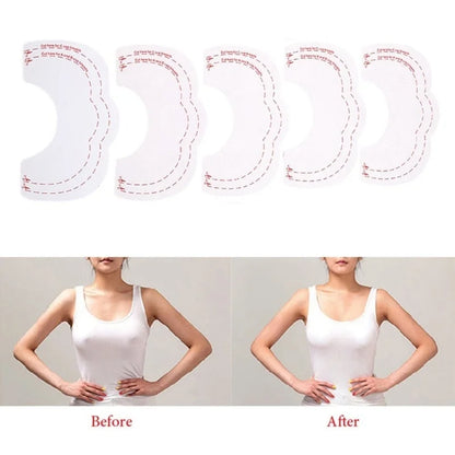 10pcs/Set Instant Breast Lift Bra Invisible Tape Push Up Boob Uplift Shape Enhancers Suitable Lady Chest Patch Bra Supplies