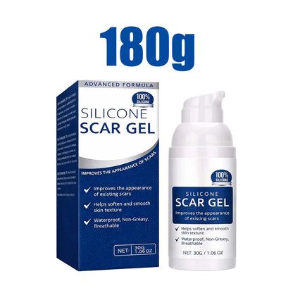 Silicone Scar Gel Advanced Formula 30g Scar Cream for Face Body Acne Scars C Section Stretch Marks Softens Smooths Skin Texture
