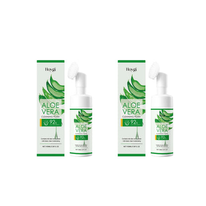Aloe Cleansing Foam Gently Cleanses The Face Deeply Hydrates Pores Controls Oil Moisturizes And Is Comfortable Without Tightness