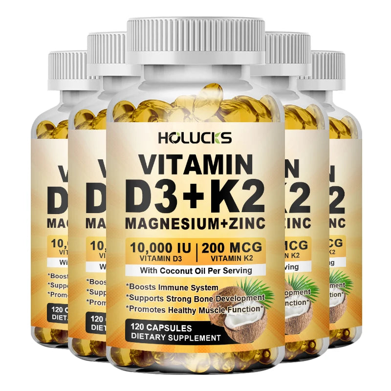 Bone & Joint Health Support Supplement, with Zinc, Magnesium, for Muscle Growth, Heart Wellness, Immune Function, Energy