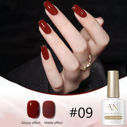 MN 12ML 1-21PCS Hot Selling Red through Half the Sky Cat Eye Nail Polish New Whitening Glass Bead Cat Eye Nail Polish Nail Art