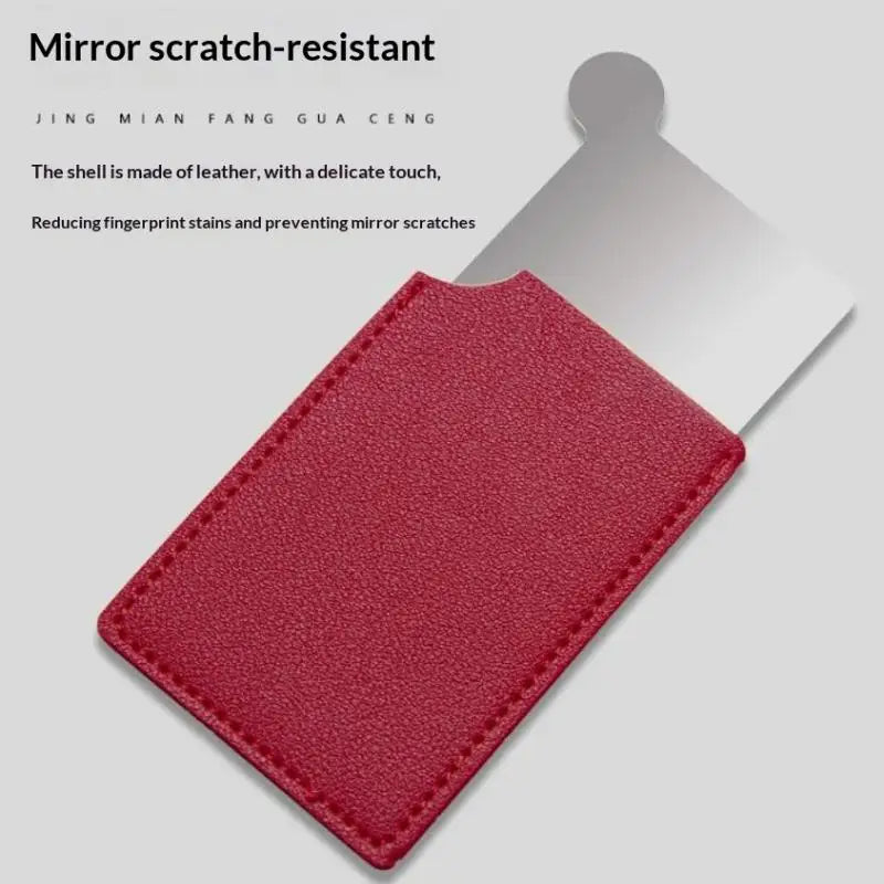 1Pc Portable Mini Stainless Steel Unbreakable Makeup Pocket Mirror Cosmetic.~