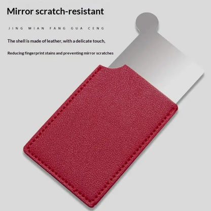 1Pc Portable Mini Stainless Steel Unbreakable Makeup Pocket Mirror Cosmetic.~