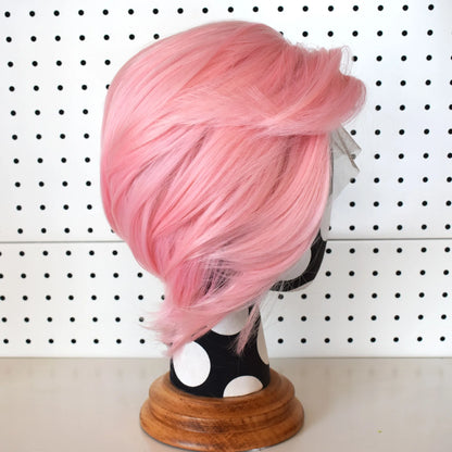 613 Blonde Short Bob Straight Wig for Man 8 Inch 13*4 Synthetic Lace Wigs 150% Density with Heat Resistant Fiber Hair Wig