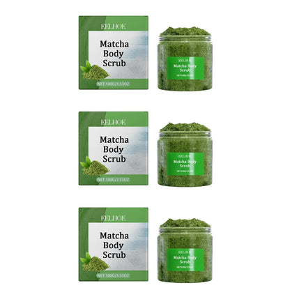 Matcha Sea Salt Body Scrub Exfoliating Remove Dead Skin Improve Dry Rough Deep Cleansing Smoothing Brightening Moisturizing Scru