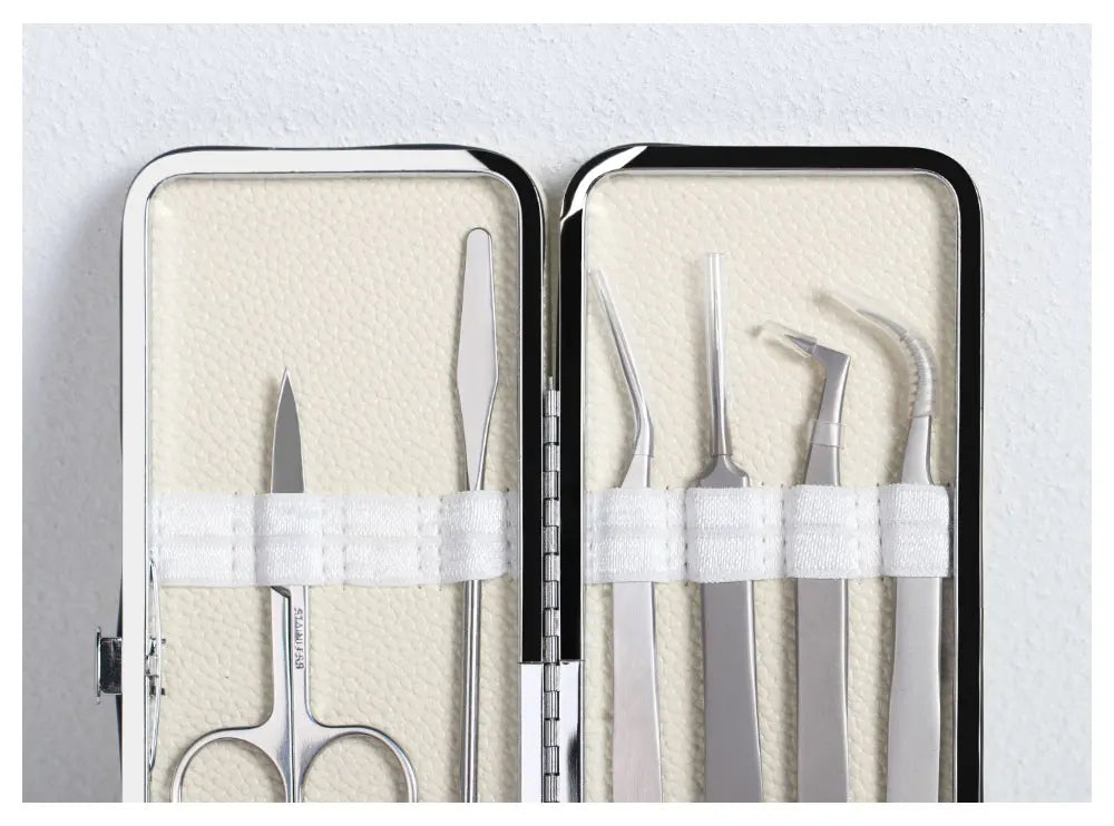 NATUHANA Eyelash Extension Tweezers Case Protective Storage Box Lash Makeup Tools Holder Colorful Tweezers Cover Case