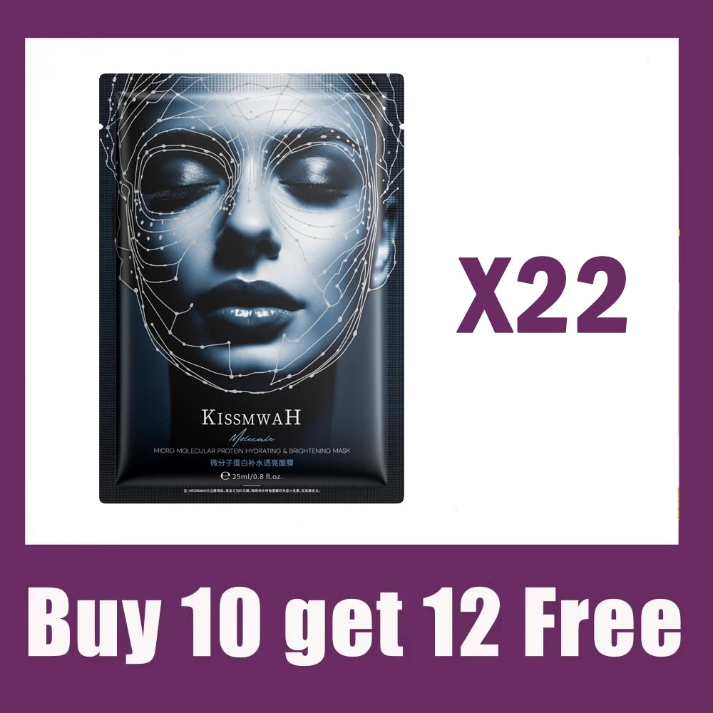 Micro Molecular Protein Moisturizing and Transparent Facial Mask Deeply Moisturizes and Moisturizes Skin, Wakes Up Skin Tone