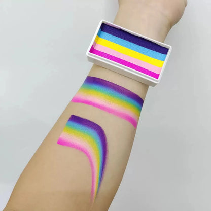 30g Water Based Rainbow Split Cake Face Painting Makeup Pastel UV Aqua Eyeliner for Body Art Party Halloween Christmas