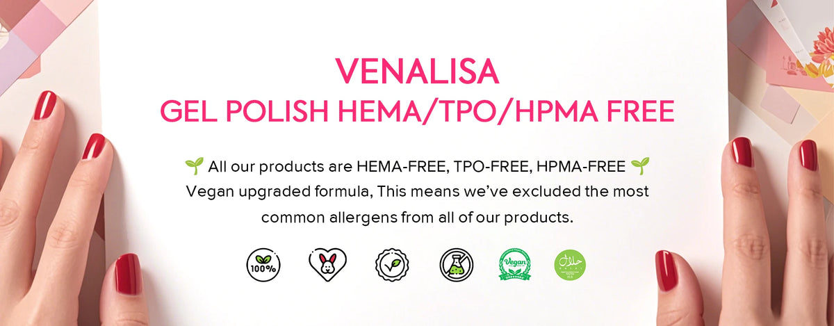 1Set VENALISA V6 Whole Set 10ml HEMA FreeTPO Free Vegan Nail Gel Polish Color Display Gel Varnish Nail Maincure Branded Suitcase