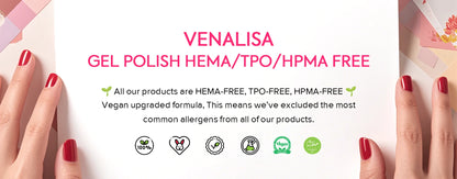 1Set VENALISA V6 Whole Set 10ml HEMA FreeTPO Free Vegan Nail Gel Polish Color Display Gel Varnish Nail Maincure Branded Suitcase