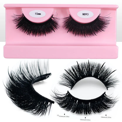 REDSIREN Faux Mink Lash Spikes Wispy Thick Natural Full Strip Lashes New Makeup Fluffy Mink Eyelashes