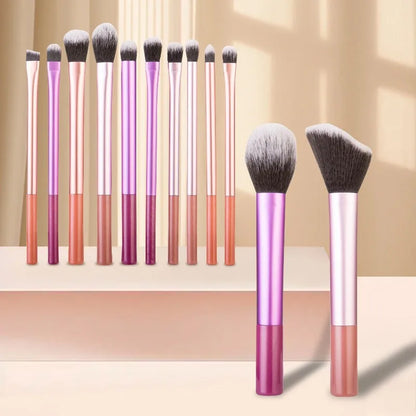 8 PCS Long‑Handle Makeup Brush Set, Multi‑Color Ultra‑Soft Brushes, Powder Blush Eyeshadow Brushes for Beginners