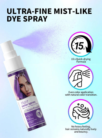 Sevich New Style Hair Color Spray One-Time Hair Color Instant Hair Salon Hair Care Styling Product For Men and Women 5 Color