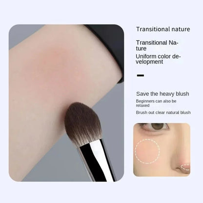 1/2Pcs Mini Peach Heart Blush Brush Small Flat Precise Face Brush Multi Use For Powder Cream Liquid Blush Beauty Makeup Tools