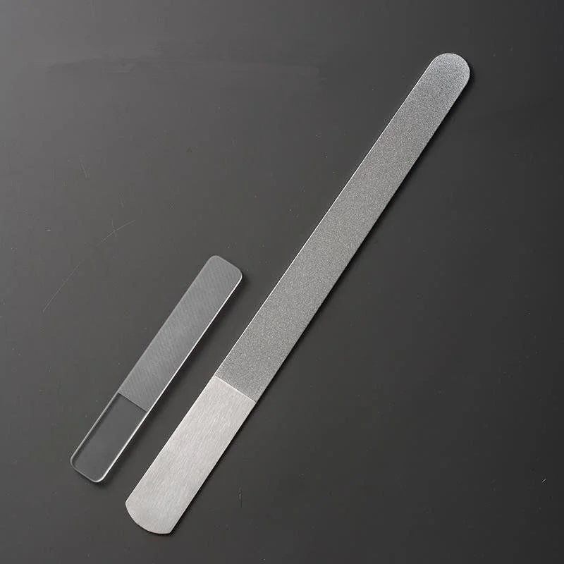 Nail file grinding emery rubbing stainless steel manicure special tool file grinding strip