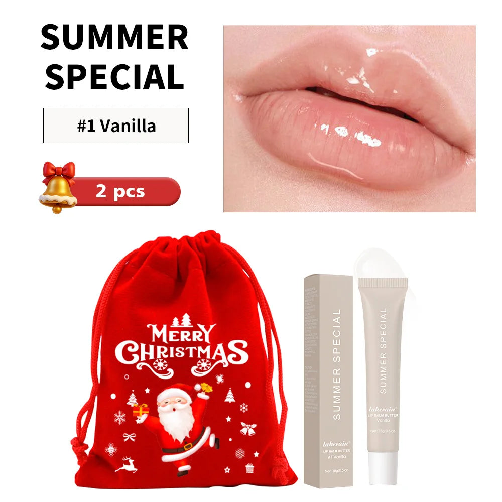 5 Colors Hydrating Lip Stain Lip Balm Plumping Lip Oil Glossy Lip Glaze Stick Moisturizing Lip Cosmetic Christmas Gift For Women
