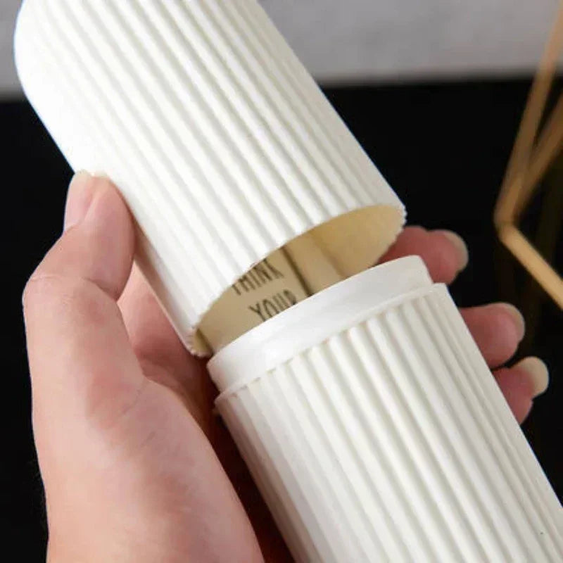 1/2pcs Portable Toothbrush Cup Bathroom Toothpaste Holder Storage Case Box Organizer Travel Toiletries Storage Cup