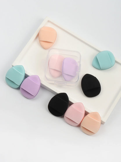 5Pcs Mini Finger Puff Foundation Small Air Cushion Powder Sponge Face Concealer Bb Cream Cosmetic Applicator Makeup Tools